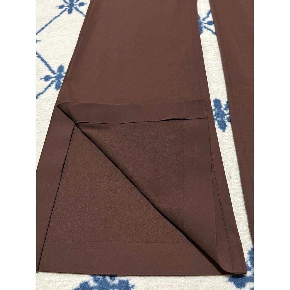 Athleta Venice Wide Leg High Waist Split Hem Trouser Lounge Pant - Brown - Picture 5 of 8